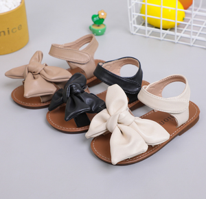 Sandales plates simples et tendance pour filles, avec nœud, pour enfants - Product Image 2