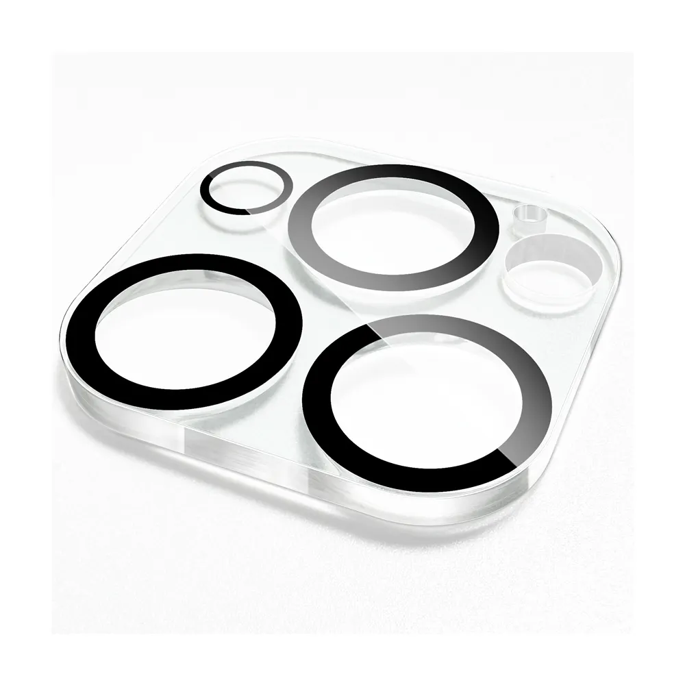 Protetor de lente de câmera de vidro temperado 9H para iPhone 11 12 13 14 15 Mini PRO MAX Plus, transparente HD Anti-riscos e resistente a sujeira