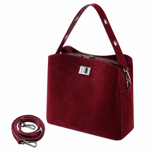 High Quality National Fashion Vintage Suede Hobo Bag Slouchy Large Capacity 3-5L Portable Genuine <b>Leather</b> Shoulder <b>Purse</b> Women - Product Image 1