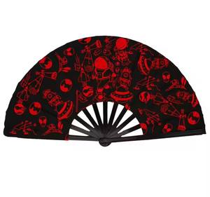 बड़े फोल्डिंग बांस के प्रशंसकों को पारंपरिक प्रचार-कस्टम लोगो हैंड प्रशंसक घर की सजावट संगीत समारोह क्लब और पार्टियों के लिए - Product Image 2