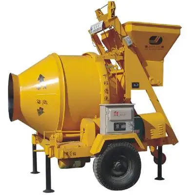 Mobile Concrete Mixer With Pump Mobile diesel hydraulic concrete mixer