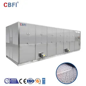 Industrial types large capacity 1 ton to 20 tons edible crystal ice cube making machine designed with automatic packing system