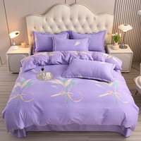 Parure de draps 100 % coton de qualité supérieure à motif floral, drap plat, vente chaude pour usage textile domestique dans le salon