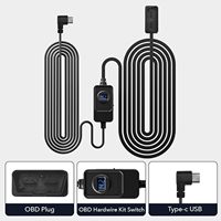Kit de cableado de Puerto USB C REDTIGER con 10 pies 12V-24V 5V Cable de alimentación Protección de bajo voltaje Dash Cam OBD para vehículos