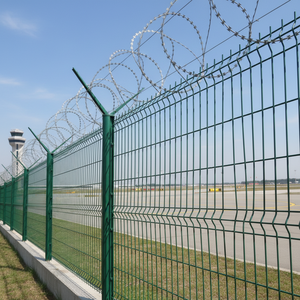 Clôture en panneaux de <span class=keywords><strong>grillage</strong></span> métallique moderne en acier au carbone <span class=keywords><strong>soudé</strong></span>, courbée, étanche, pour extérieur, <span class=keywords><strong>hauteur</strong></span> <span class=keywords><strong>2m</strong></span>, montage facile, sécurité 3D pour ranch et maison, Yishuo - Product Image 1