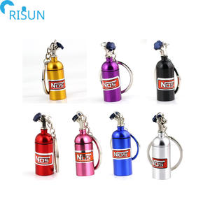 Nueva moda coche llavero NOS botella óxido <span class=keywords><strong>nitroso</strong></span> llavero personalizado Logo caja almacenamiento anillo llavero Mini llavero - Product Image 2