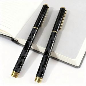 Black Blue Metal Signature <b>Pens</b> for <b>Men</b> Business Corporate Event Advertising Customizable LOGO UV Printing Gel <b>Pens</b> Suitable - Product Image 1
