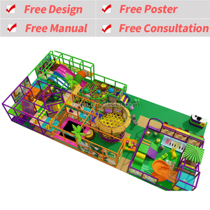 Equipo de Juegos Deportivos Comerciales para Interiores, Parque Infantil con Tobogán Doble de Plástico Suave para Niños, Experiencia Interactiva de Escalada para Uso Doméstico - Product Image 2
