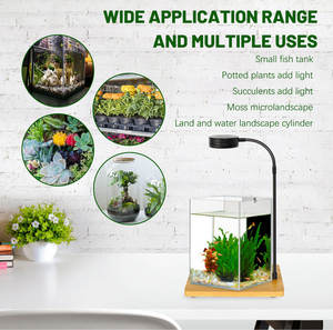 Spectre complet Betta <span class=keywords><strong>Nano</strong></span> Fish Tank Lumière Bambou Conseil 360 Degrés Col De Cygne Plat <span class=keywords><strong>Nano</strong></span> <span class=keywords><strong>Aquarium</strong></span> <span class=keywords><strong>LED</strong></span> Lumière Plante D'intérieur Cultiver <span class=keywords><strong>Lampe</strong></span> - Product Image 3