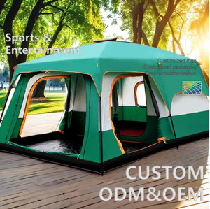 Tente de camping familiale double couche imperméable pour 5 à 10 personnes Wind Valley - Product Image 2