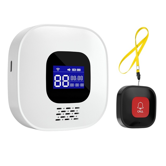 Wireless WIFI 6 SOS Older Emergency Calling Alarm Controller/Receiver Calling Alarm Remote Control with USB Rechargeable Port
