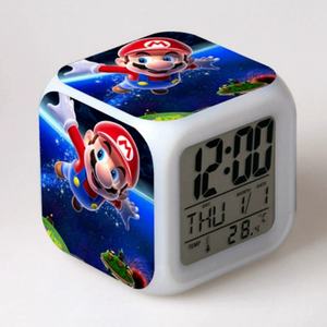 Figuras de Juego de Mario Eléctricas Inteligentes, Reloj Colorido - Product Image 4
