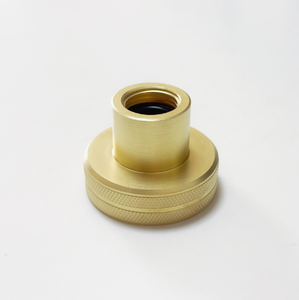 Customized <strong>Brass</strong> Metal <strong>Parts</strong> with a Golden Knurled Appearance, Connecting and Sealing <strong>Brass</strong> Joints Adapter - Product Image 6