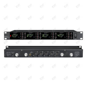 DA-8024 UHF 4-Channel Wireless Microphone System with AA Battery and XLR Connector-Handheld/Lavalier/Headset/Desktop Use - Product Image 6