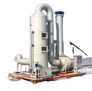 chemical industry flue gas purification packed bed spray tower gas scrubber for exhaust gas treatment purifying