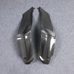 แผงด้านข้างถังเชื้อเพลิงคาร์บอนไฟเบอร์แห้ง100% 3K สำหรับ Kawasaki ZX-10R 2021 + ตัวถังด้านข้าง - Product Image 5