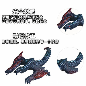 Jouets de simulation de dinosaures pour enfants Yongli, modèle de dragon à deux têtes, à dents de glace, volant, magique et solide - Product Image 2