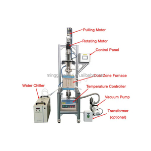 MGSI 1100 ° C Max. Système de culture de cristaux compact hybride pour CZ et <span class=keywords><strong>Bridgman</strong></span> avec contrôle de l'atmosphère - OTF-1200X-SCB - Product Image 1