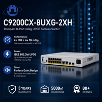 Nuevo Switch Empresarial Compacto Sin Ventilador Network Essentials C9200CX-8UXG-2XH de 8 Puertos UPOE 4x10G Multigigabit HVDC/AC