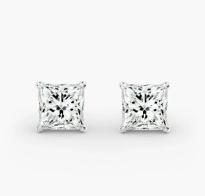 Most Selling Moissanite Engagement Earrings For Women Ideal For Daily Styling Social Events And Festive Occasions For Sale - Product Image 2