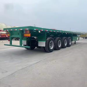 Remolque de Plataforma Plana de Alta Calidad de 40 Pies, 3 Ejes, 4 Ejes, Camión Portacontenedores, Semirremolque para Transporte Pesado - Product Image 5