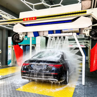 Système de lavage de voitures entièrement automatique sans contact, équipement de lavage de voitures haute pression à vendre en Chine