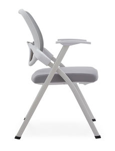 كرسي مدرسي مبطن بالقماش للبيع بالجملة، كرسي تدريب مع لوح كتابة، كرسي مؤتمرات قابل للطي والتكديس مع لوح كتابة - Product Image 5