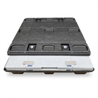 Conteneur de palette polymère pliable robuste de 1200*800 mm, avec couvercle, pour le transport et le stockage de pièces automobiles
