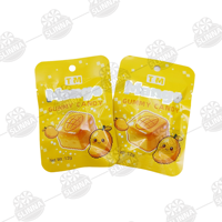 Groothandel Mango Gummy Candy Suikercoating Mango smaak Gummy Cube Display Box Halal Zoete Zachte Snoepjes