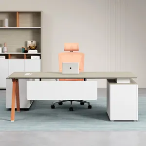 廉价折扣书桌新时尚简约现代三聚氰胺板办公桌
