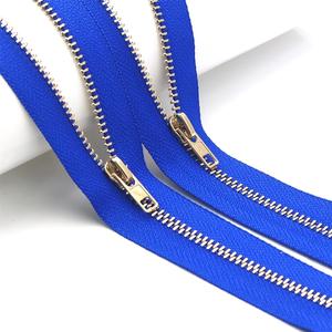 Fermeture à glissière en métal à capuche fermeture à glissière Cremallera Fermuar Custom 10 # Brass Roll Jacket Bag Metal Zip Fermetures à glissière en métal pour fermetures - Product Image 2