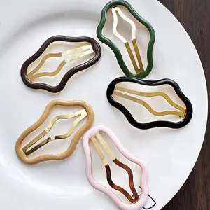 دبابيس الشعر المفاجئة الاكريليك الراتنج عادي رخيصة ومشابك تصميم فريد جديد النساء BB مقاطع الشعر الملحقات - Product Image 1