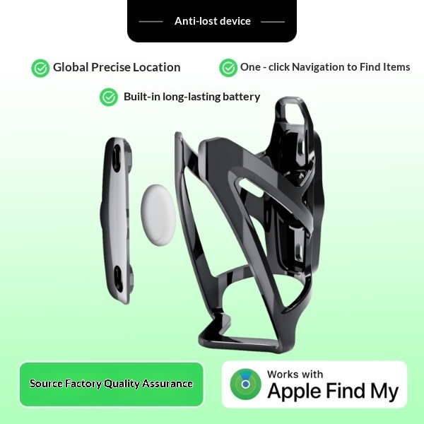 Outdoor Bicycle Water Bottle Holder Plastic Hidden Design Anti-lost Device with Accurate Global Positioning for IOS Cycling