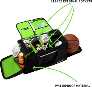 Sac de sport de voyage pour homme avec compartiment à chaussures, échantillon gratuit, sac de sport portable personnalisé, sacs de sport pour baskets - Product Image 3