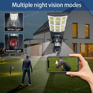 12MP 4G WiFi Solar Street Light <strong>Camera</strong> 3 Lens <strong>Outdoor</strong> PTZ <strong>CCTV</strong> Wireless Security Lamp with LED Lighting and Motion Detection - Product Image 4
