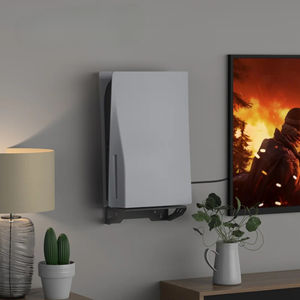 Support mural nouvelle tendance pour <span class=keywords><strong>Ps5</strong></span> Slim/<span class=keywords><strong>ps5</strong></span> (disque et numérique), support mural en acier avec 1 support de casque et 2 crochets de contrôleur - Product Image 4