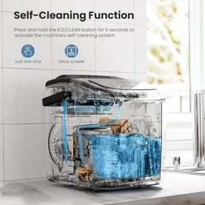 Máquina de hielo portátil para encimera, 15KG, 20KG, tienda de té de la leche, generador de hielo eléctrico, máquina para hacer cubitos de hielo en encimera para el hogar - Product Image 2