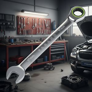 Llave combinada Fasano de 17 mm con cabezal de trinquete para reparación de automóviles - Product Image 3