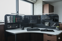 Panneau de bureau multifonctionnel en feutre PET approuvé ISO BSCI, fonction de rangement, écran acoustique, absorption du son, séparateur, cloison
