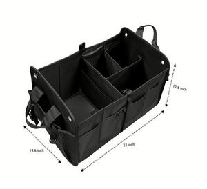 Organizador de Maletero de Coche Plegable Moderno, con Múltiples Compartimentos y Cierre de Cremallera, en Poliéster 600D, Superventas - Product Image 2