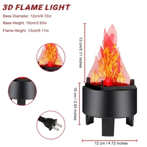Lampe de table 3d Led Fake Campfire Fire Artificial Flickering Flame Effect Light For Bar Stage Halloween Christmas Party Decoration - Product Image 3