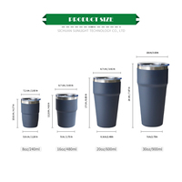 Vaso Térmico de Cerámica con Recubrimiento Cerámico, Apto para la FDA, Taza de Té Roja Aislada al Vacío, Taza de Viaje de Acero Inoxidable Personalizada con Logotipo Impreso