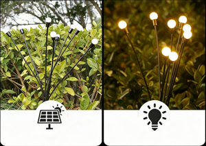 Lámpara Solar LED para Jardín de Alta Calidad IP65, Resistente al Agua, de Plástico, Recargable, Luz Blanca Cálida de 3500K, Decorativa - Product Image 5