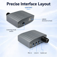 Tarjeta de Captura de Audio USB2.0 de 2 Canales, 48KHz, Entrada de Micrófono, Salida Estéreo con Interruptor de Monitor, Sin Controlador UVC, para Grabación de Podcasts