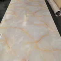 Panneau mural en PVC, alternative au marbre, haute brillance, décoration intérieure, feuille de marbre UV, meilleur prix d'usine