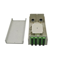 Boîtier terminal fibre optique 24 ports SC APC, montage mural en rack, matériau PP, ensemble complet avec coupleur et pigtail pour projet FTTH Télécom OEM