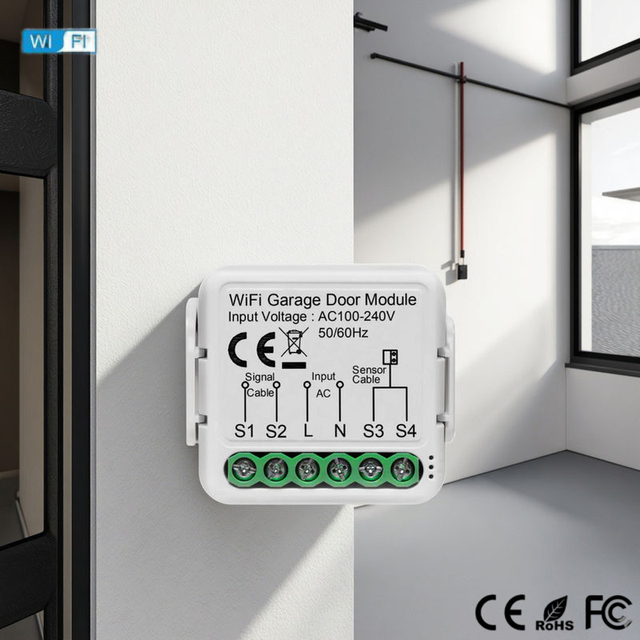 Tuya Android Electric Bar Design Universal Wireless Controller Automatic Wall Mount Remote Control Smart Garage Door Opener