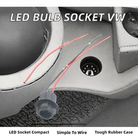 Neue T10 T15 W5W 168 194 501 LED-Glühbirnen-Sockelkabel 13cm für VW CC Innenbeleuchtung Grünes Gummi 12V FSYLX