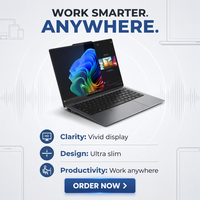 ThinkPad X9 14 Aura AI PC 2025 Terbaru, Layar Sentuh OLED 2.8K, Intel Ultra 9 288V, RAM 32GB, Laptop Bisnis Bahasa Inggris untuk Perusahaan