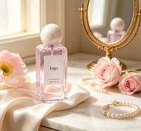 Parfum de luxe pour femmes aux notes florales et fruitées, parfum naturel longue durée, vaporisateur élégant, style arabe, utilisation quotidienne, flacon en verre